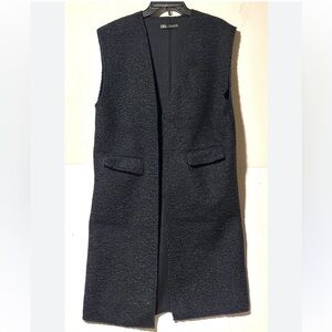 Zara vest coat dark blue color